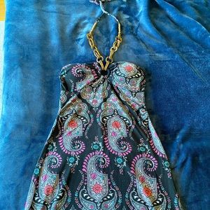 Paisley Ankle length maxi with neck jewelry